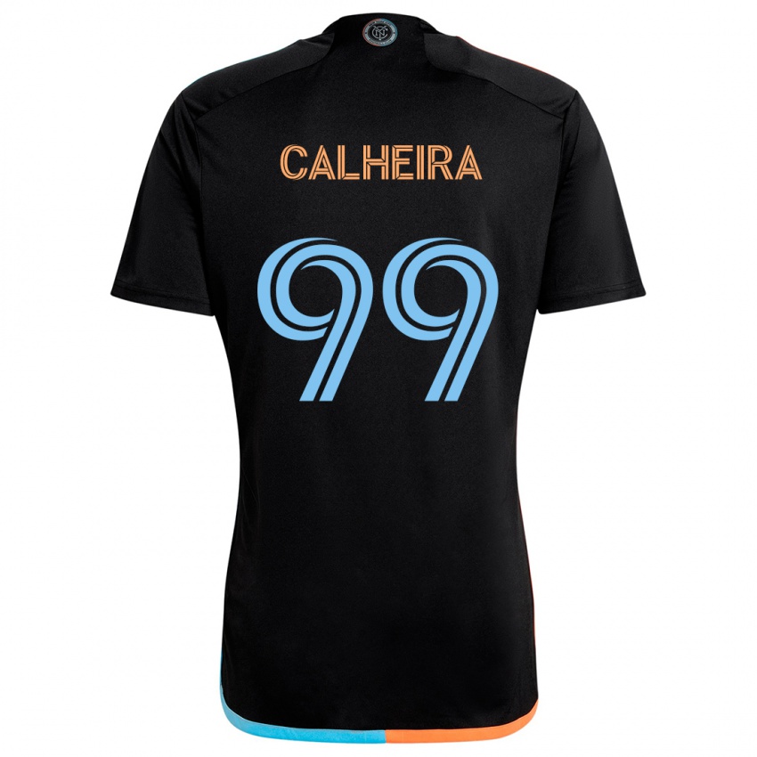 Niño Camiseta Taylor Calheira #99 Negro Naranja Azul 2ª Equipación 2024/25 La Camisa Chile