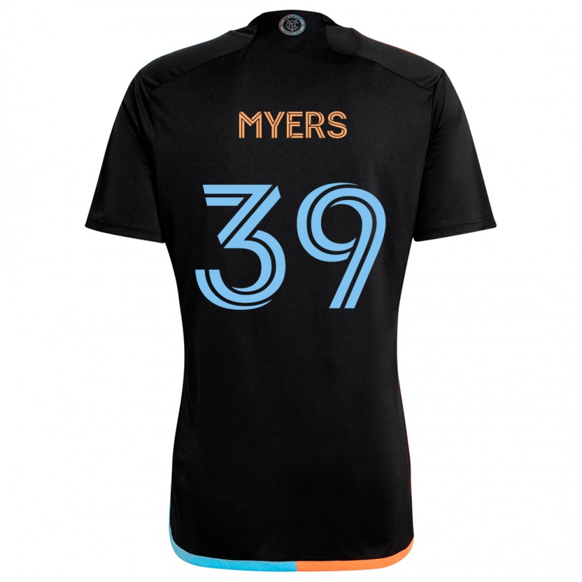 Niño Camiseta Md Myers #39 Negro Naranja Azul 2ª Equipación 2024/25 La Camisa Chile