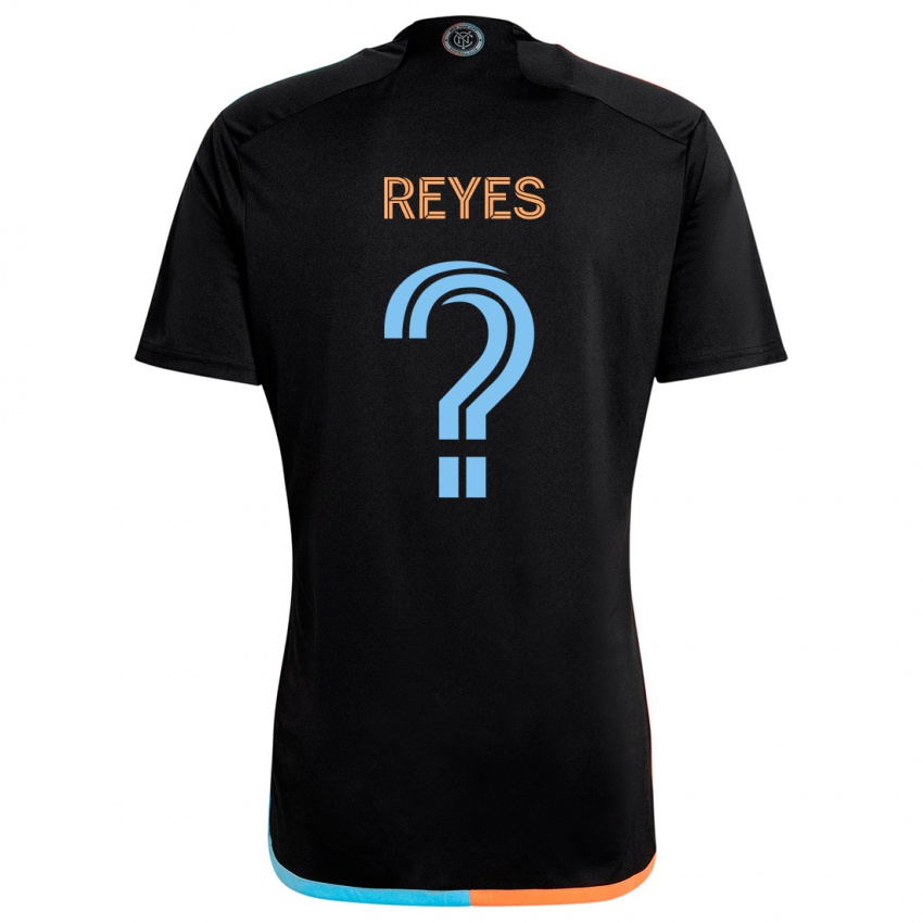 Niño Camiseta Andrew Reyes #0 Negro Naranja Azul 2ª Equipación 2024/25 La Camisa Chile