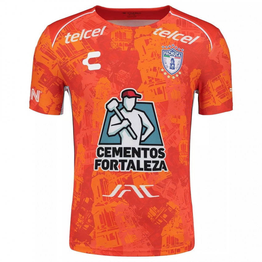 Niño Camiseta Carlos Sánchez #32 Naranja Blanco 2ª Equipación 2024/25 La Camisa Chile