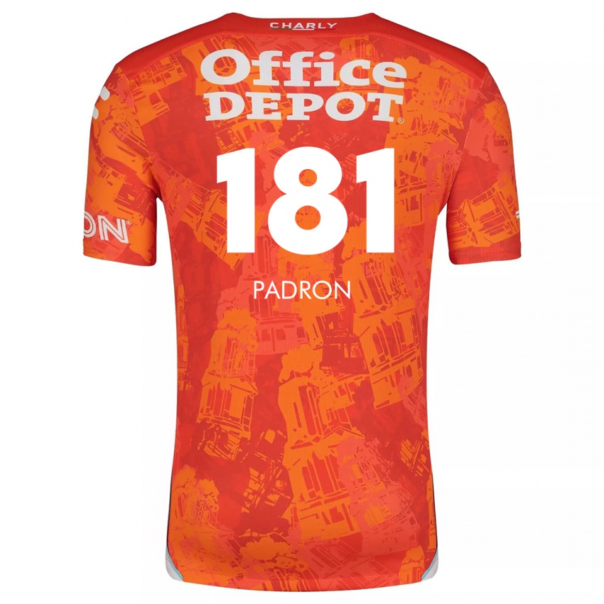 Niño Camiseta Romeo Padrón #181 Naranja Blanco 2ª Equipación 2024/25 La Camisa Chile