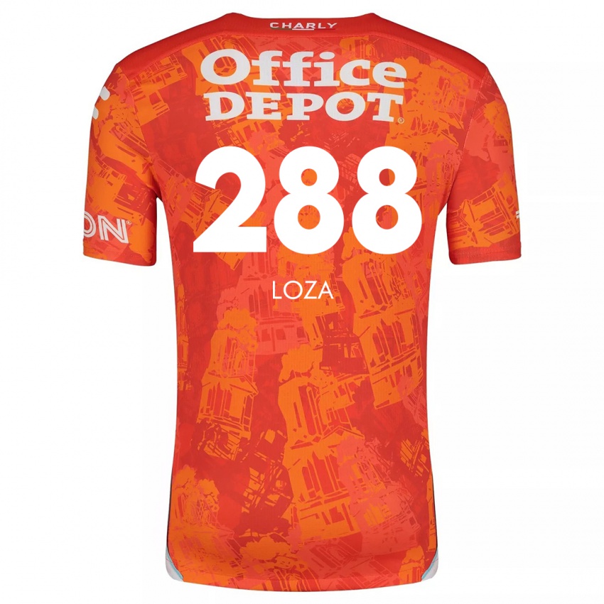 Niño Camiseta Santino Loza #288 Naranja Blanco 2ª Equipación 2024/25 La Camisa Chile