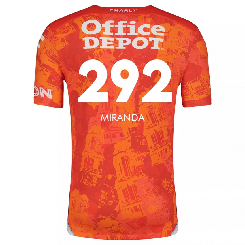 Niño Camiseta Herbey Miranda #292 Naranja Blanco 2ª Equipación 2024/25 La Camisa Chile