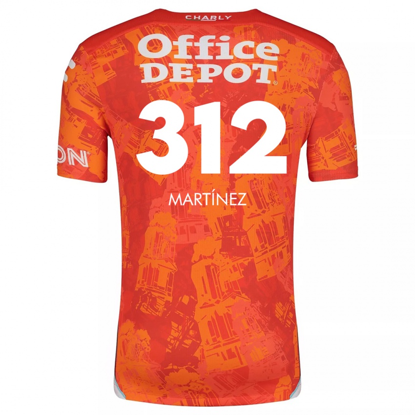 Niño Camiseta Ulises Martínez #312 Naranja Blanco 2ª Equipación 2024/25 La Camisa Chile