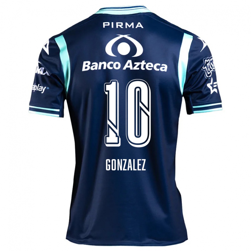 Niño Camiseta Jair González #10 Azul Marino 2ª Equipación 2024/25 La Camisa Chile