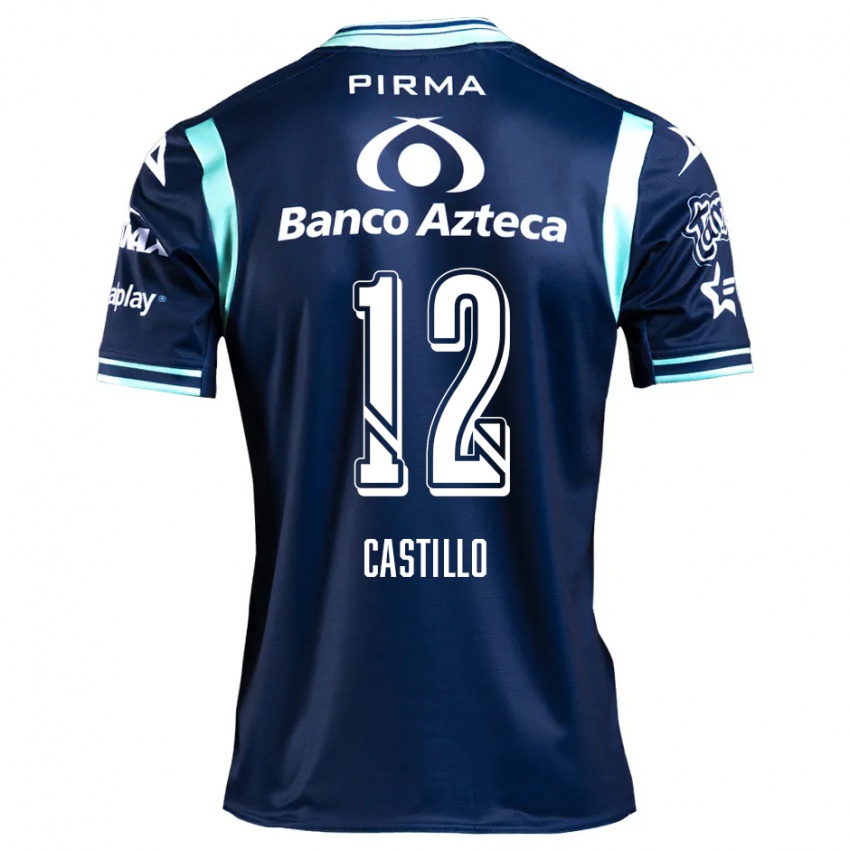 Niño Camiseta Raúl Castillo #12 Azul Marino 2ª Equipación 2024/25 La Camisa Chile