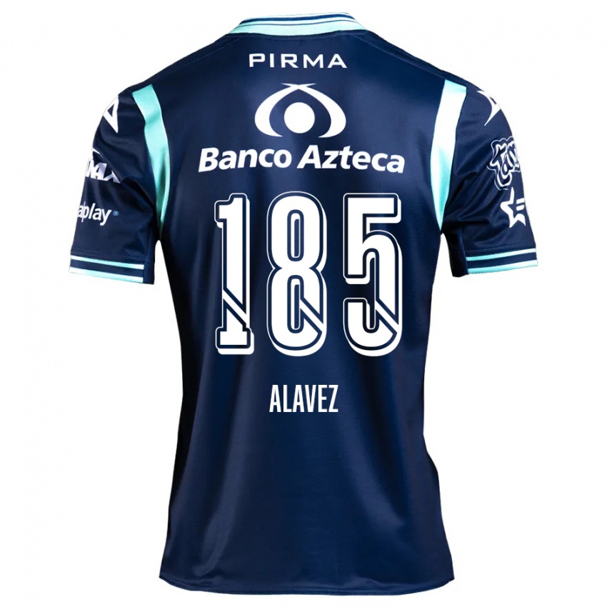 Niño Camiseta Brian Alavez #185 Azul Marino 2ª Equipación 2024/25 La Camisa Chile