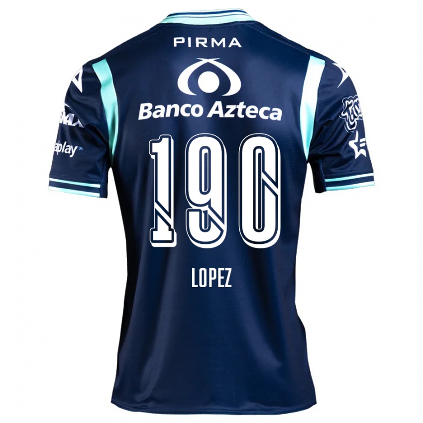 Niño Camiseta Josué López #190 Azul Marino 2ª Equipación 2024/25 La Camisa Chile