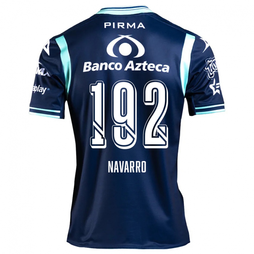 Niño Camiseta Eduardo Navarro #192 Azul Marino 2ª Equipación 2024/25 La Camisa Chile