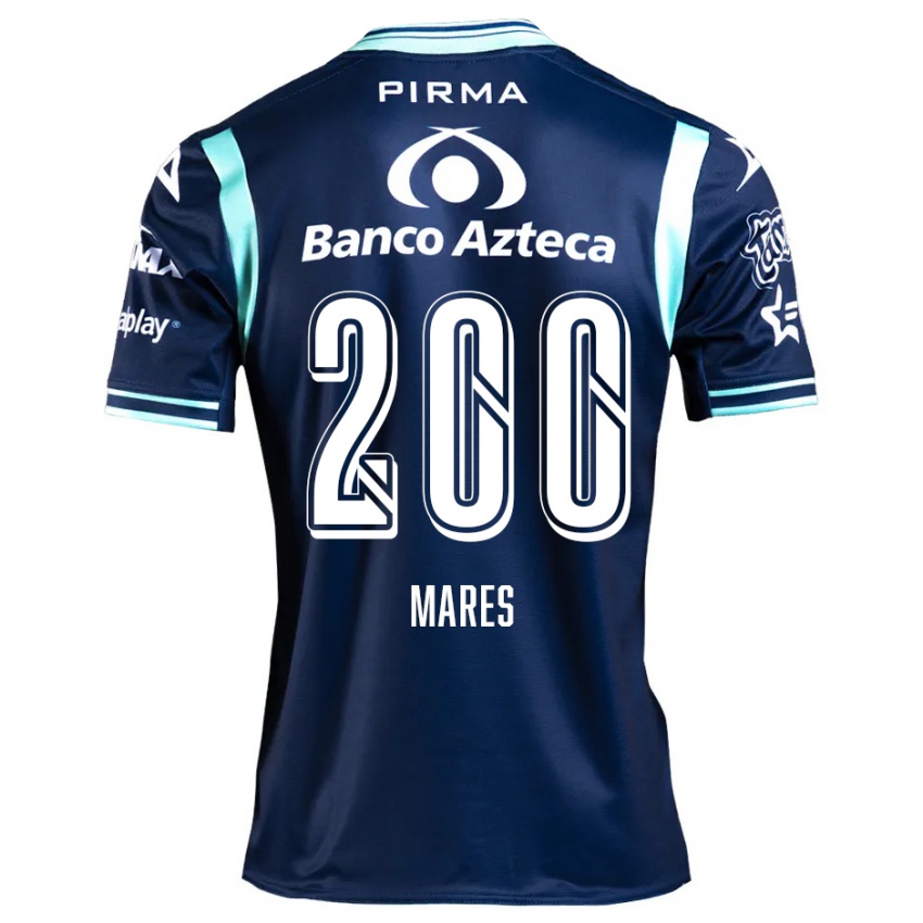 Niño Camiseta Cristian Mares #200 Azul Marino 2ª Equipación 2024/25 La Camisa Chile