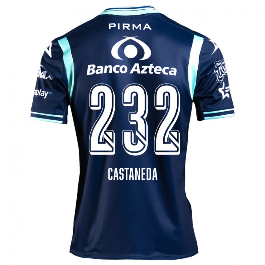 Niño Camiseta Ángel Castañeda #232 Azul Marino 2ª Equipación 2024/25 La Camisa Chile