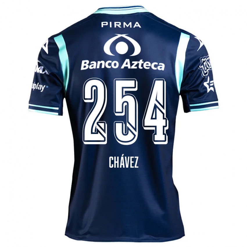 Niño Camiseta José Chávez #254 Azul Marino 2ª Equipación 2024/25 La Camisa Chile