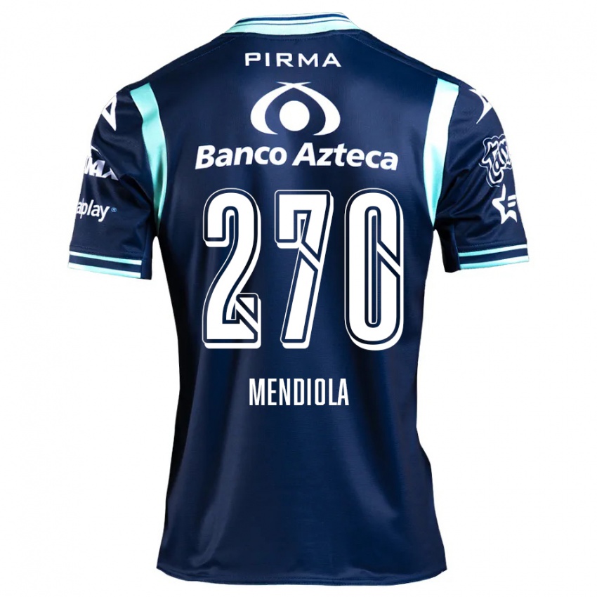 Niño Camiseta Carlos Mendiola #270 Azul Marino 2ª Equipación 2024/25 La Camisa Chile