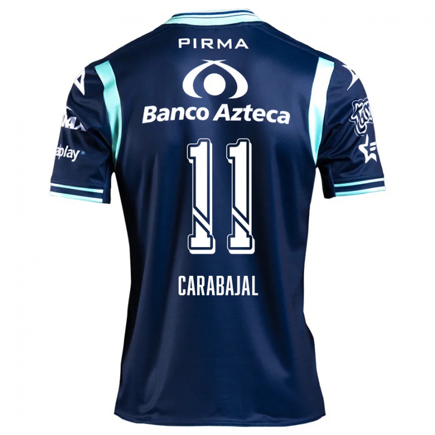 Niño Camiseta Gabriel Carabajal #11 Azul Marino 2ª Equipación 2024/25 La Camisa Chile