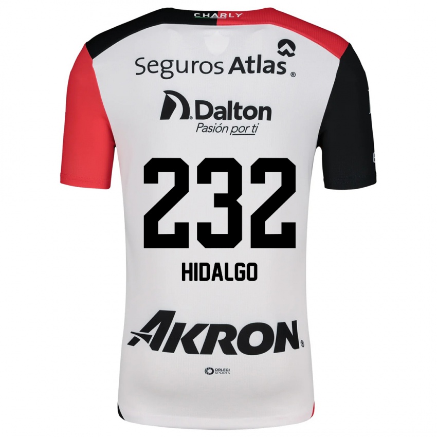 Niño Camiseta Óscar Hidalgo #232 Blanco Rojo Negro 2ª Equipación 2024/25 La Camisa Chile