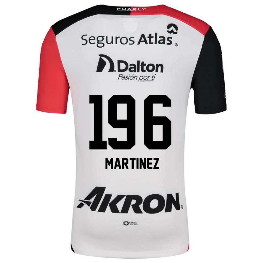 Niño Camiseta Rafael Martínez #196 Blanco Rojo Negro 2ª Equipación 2024/25 La Camisa Chile