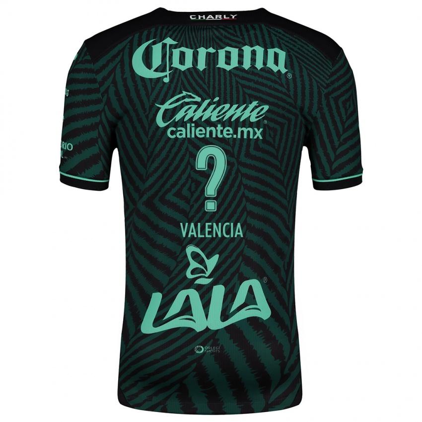 Niño Camiseta Álex Valencia #0 Verde Negro 2ª Equipación 2024/25 La Camisa Chile