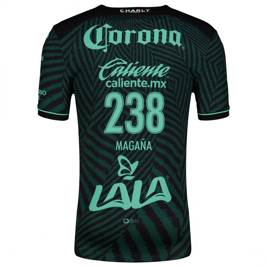 Niño Camiseta Emilio Magaña #238 Verde Negro 2ª Equipación 2024/25 La Camisa Chile