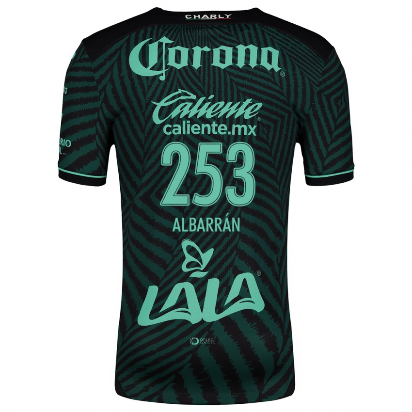 Niño Camiseta Rodrigo Albarrán #253 Verde Negro 2ª Equipación 2024/25 La Camisa Chile