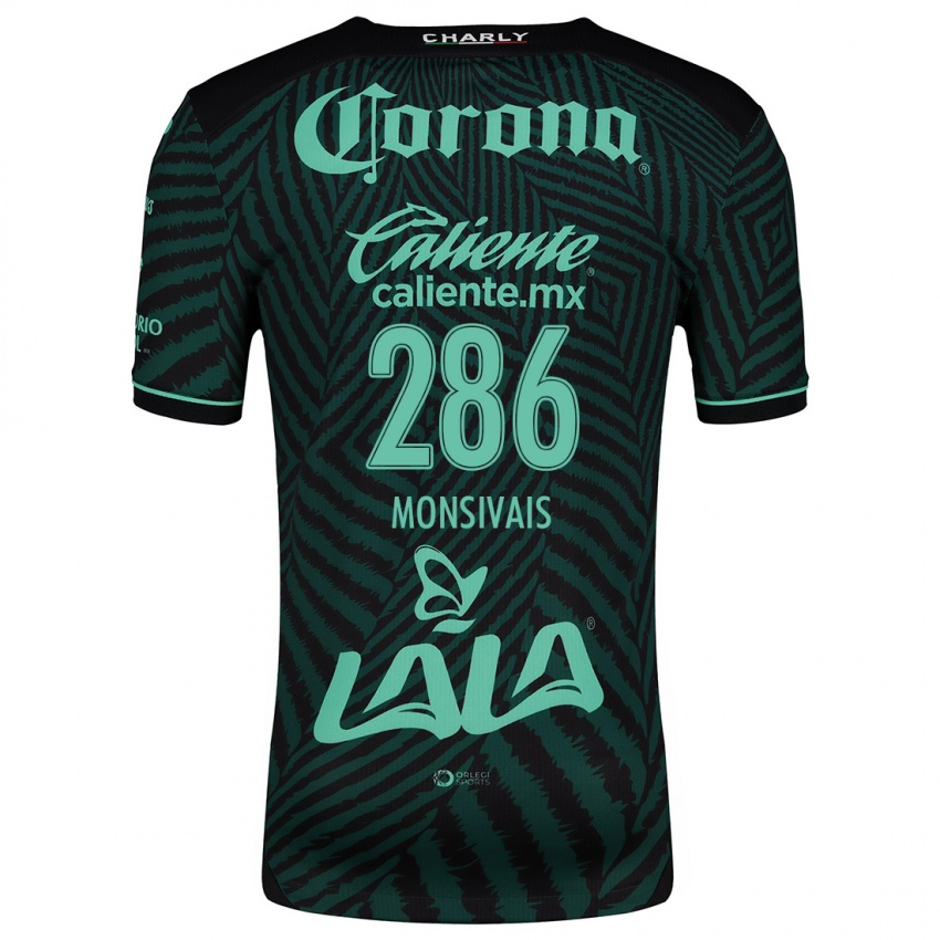 Niño Camiseta Giovani Monsivais #286 Verde Negro 2ª Equipación 2024/25 La Camisa Chile