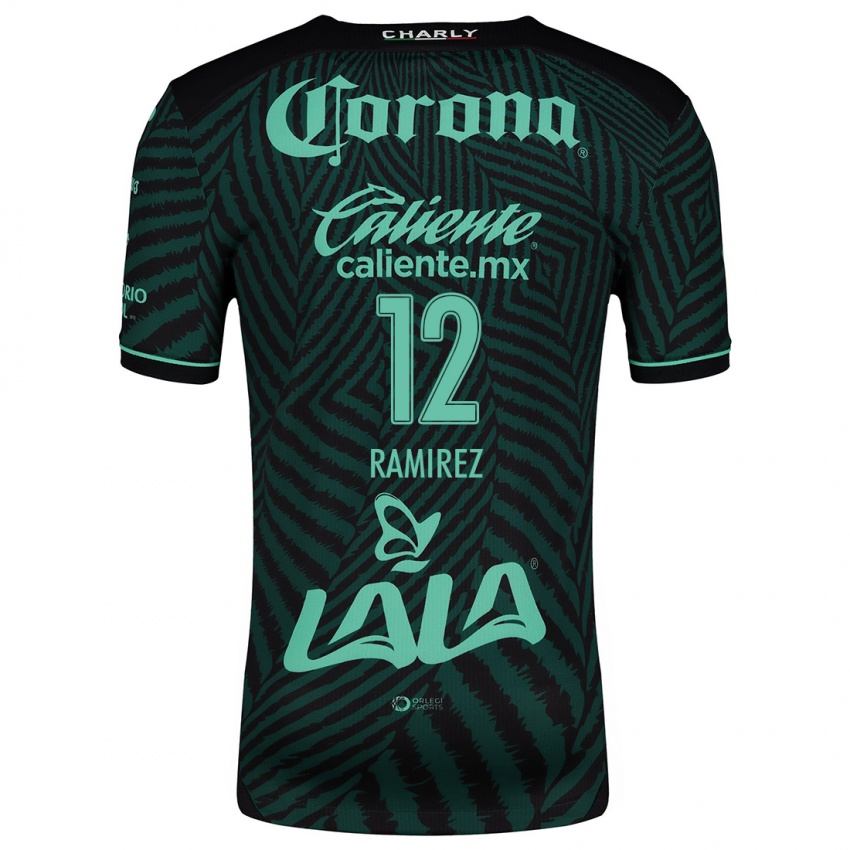 Niño Camiseta Santiago Ramírez #12 Verde Negro 2ª Equipación 2024/25 La Camisa Chile