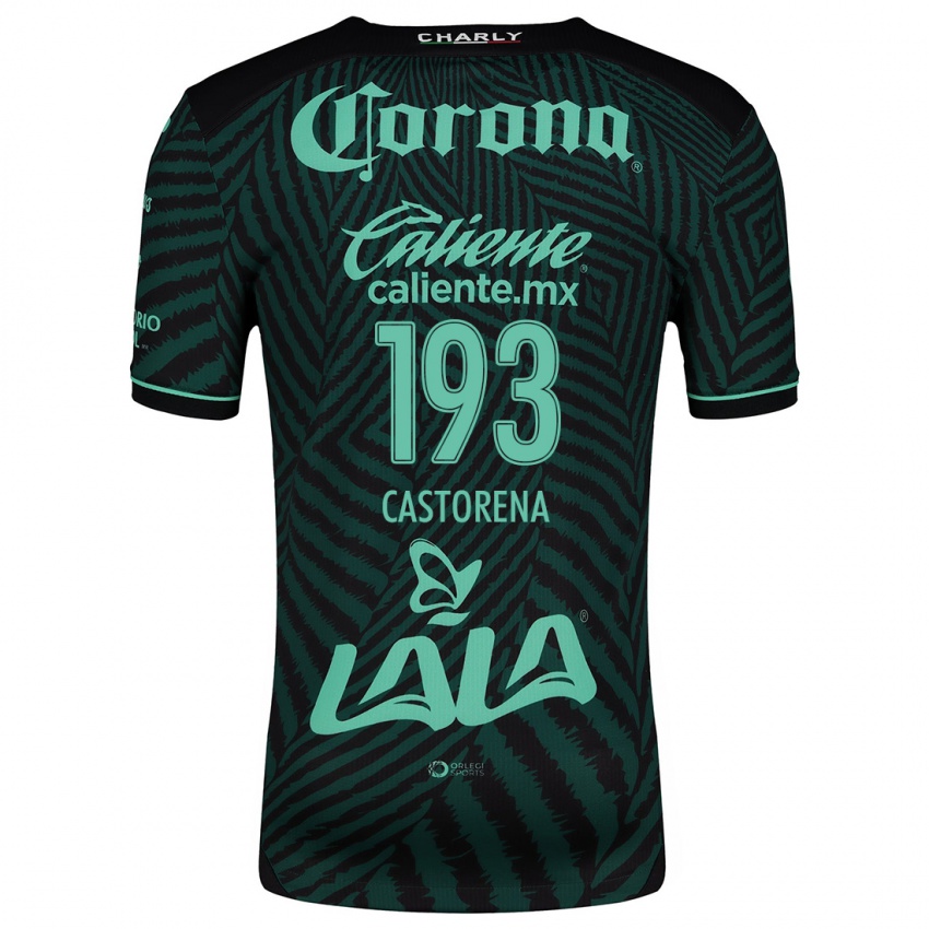 Niño Camiseta Damián Castorena #193 Verde Negro 2ª Equipación 2024/25 La Camisa Chile