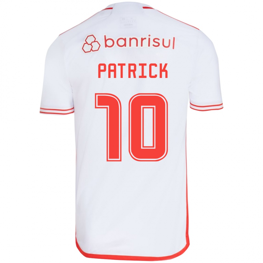 Niño Camiseta Alan Patrick #10 Blanco Rojo 2ª Equipación 2024/25 La Camisa Chile