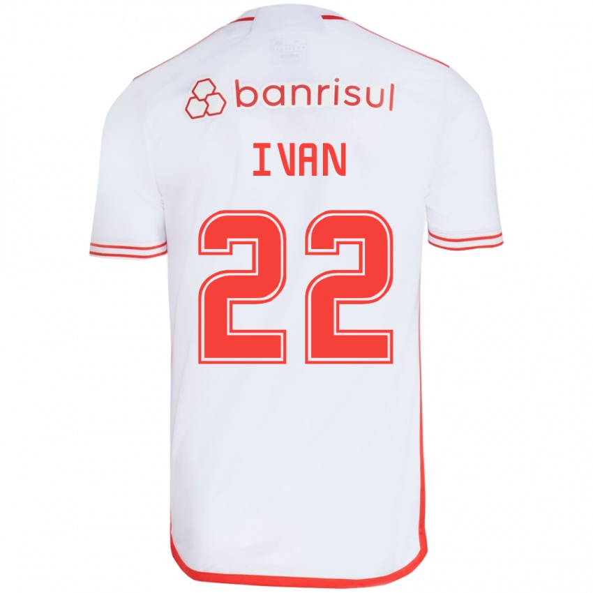 Niño Camiseta Ivan #22 Blanco Rojo 2ª Equipación 2024/25 La Camisa Chile