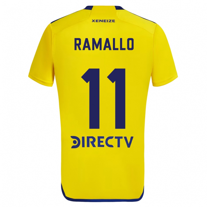 Niño Camiseta Yael Ramallo #11 Amarillo Azul 2ª Equipación 2024/25 La Camisa Chile