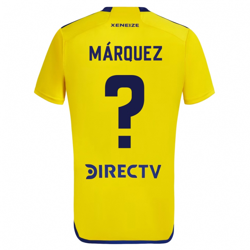 Niño Camiseta Tomás Márquez #0 Amarillo Azul 2ª Equipación 2024/25 La Camisa Chile