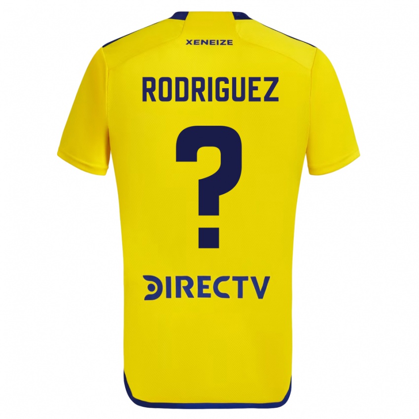 Niño Camiseta Román Rodríguez #0 Amarillo Azul 2ª Equipación 2024/25 La Camisa Chile