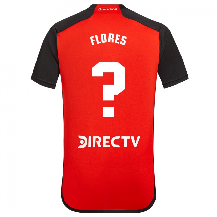 Niño Camiseta Joaquín Flores #0 Rojo Negro Blanco 2ª Equipación 2024/25 La Camisa Chile