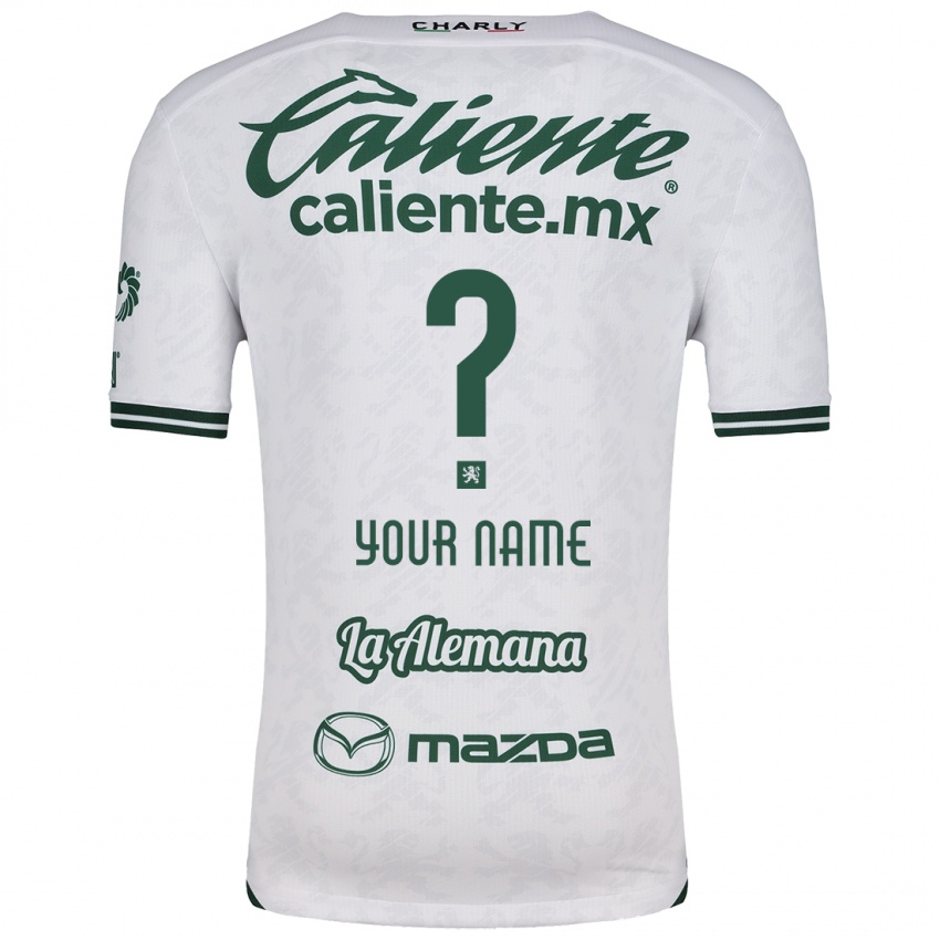 Niño Camiseta Ihren Namen #0 Blanco Verde 2ª Equipación 2024/25 La Camisa Chile