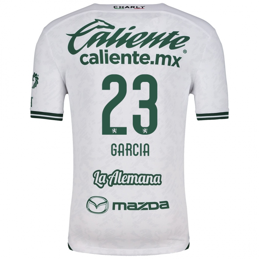 Niño Camiseta Óscar García #23 Blanco Verde 2ª Equipación 2024/25 La Camisa Chile