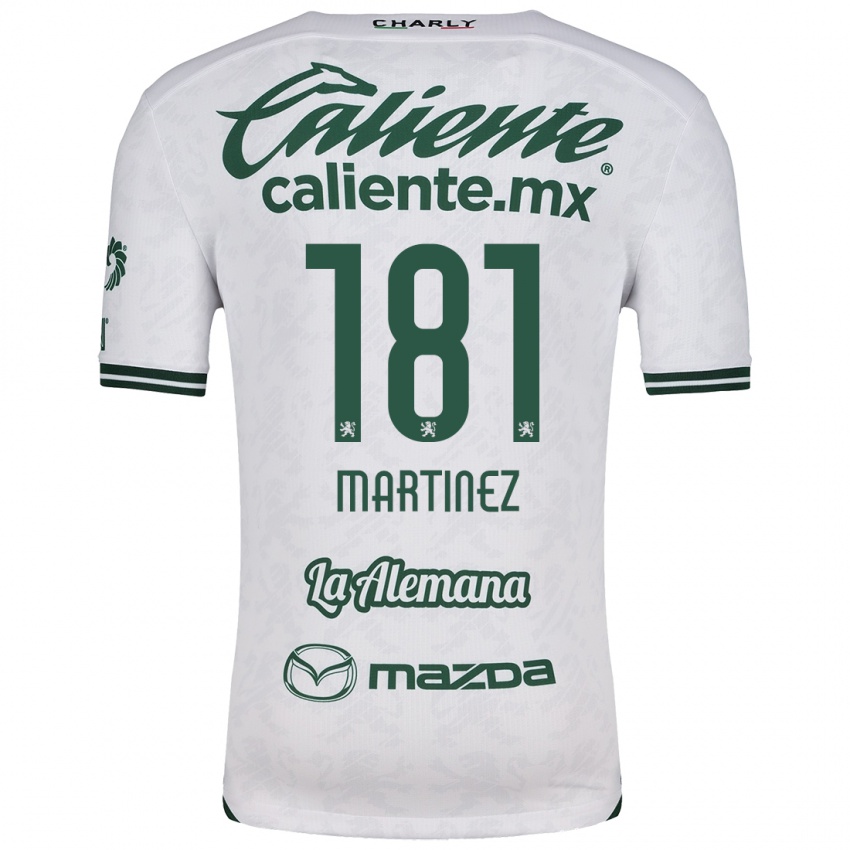 Niño Camiseta Irving Martínez #181 Blanco Verde 2ª Equipación 2024/25 La Camisa Chile