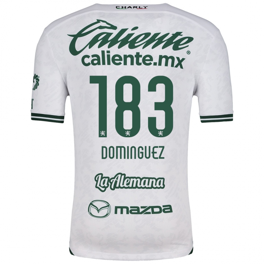 Niño Camiseta Jesús Domínguez #183 Blanco Verde 2ª Equipación 2024/25 La Camisa Chile