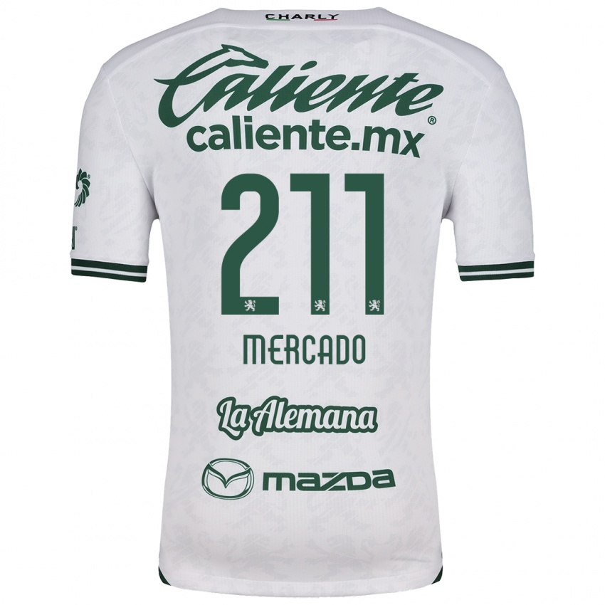 Niño Camiseta Diego Mercado #211 Blanco Verde 2ª Equipación 2024/25 La Camisa Chile