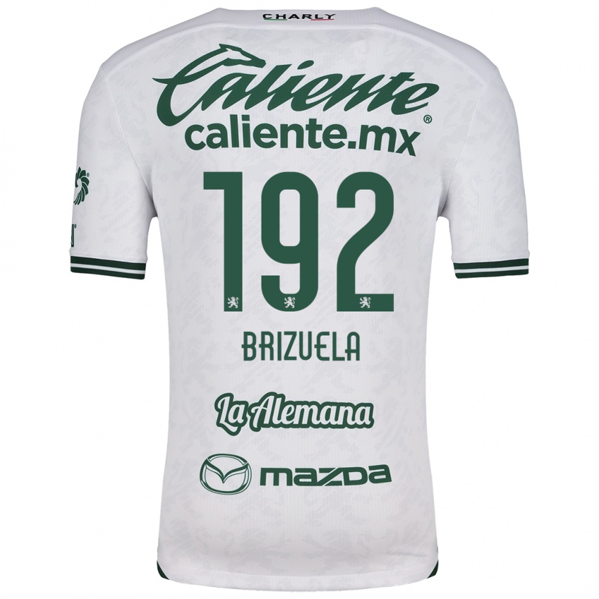 Niño Camiseta Juan Brizuela #192 Blanco Verde 2ª Equipación 2024/25 La Camisa Chile