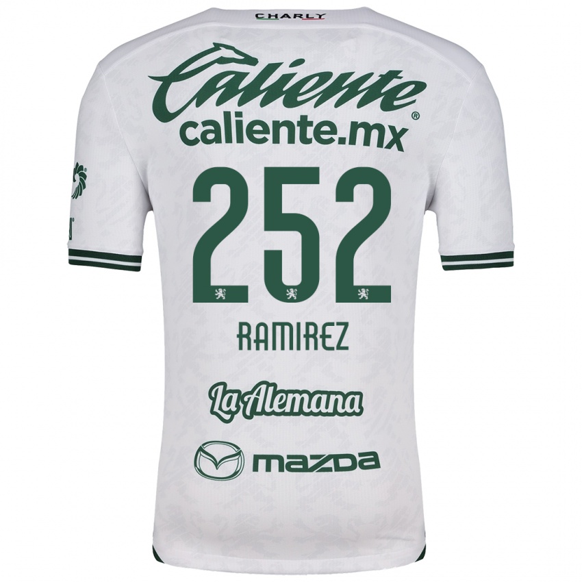 Niño Camiseta Luis Ramírez #252 Blanco Verde 2ª Equipación 2024/25 La Camisa Chile