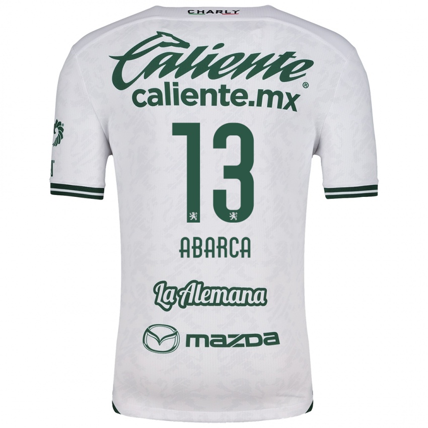 Niño Camiseta Vidalia Abarca #13 Blanco Verde 2ª Equipación 2024/25 La Camisa Chile