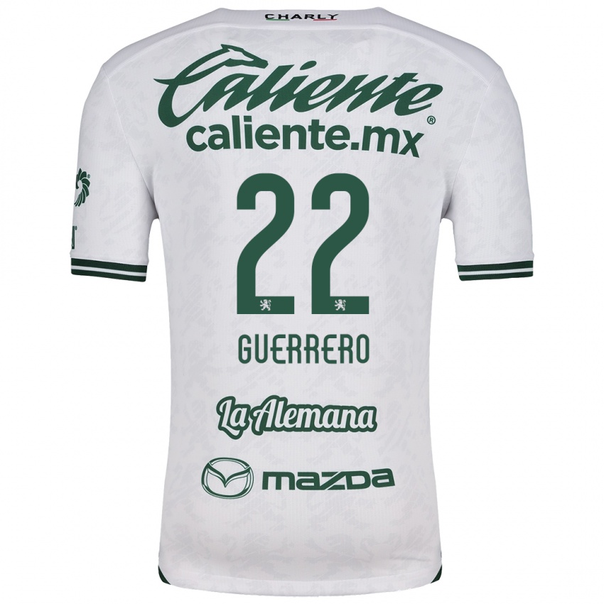 Niño Camiseta África Guerrero #22 Blanco Verde 2ª Equipación 2024/25 La Camisa Chile