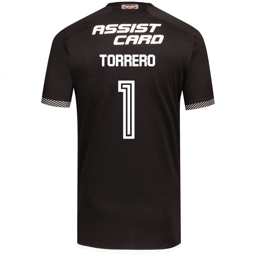 Niño Camiseta Ryann Torrero #1 Blanco Negro 2ª Equipación 2024/25 La Camisa Chile