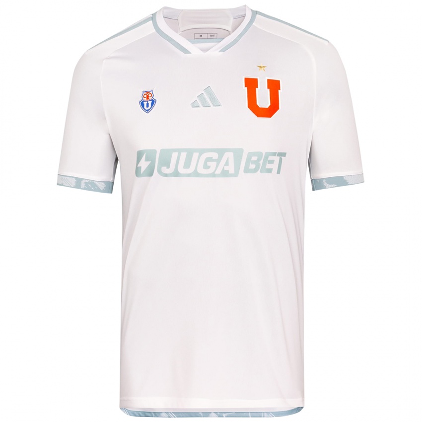 Niño Camiseta Ihren Namen #0 Gris Blanco 2ª Equipación 2024/25 La Camisa Chile