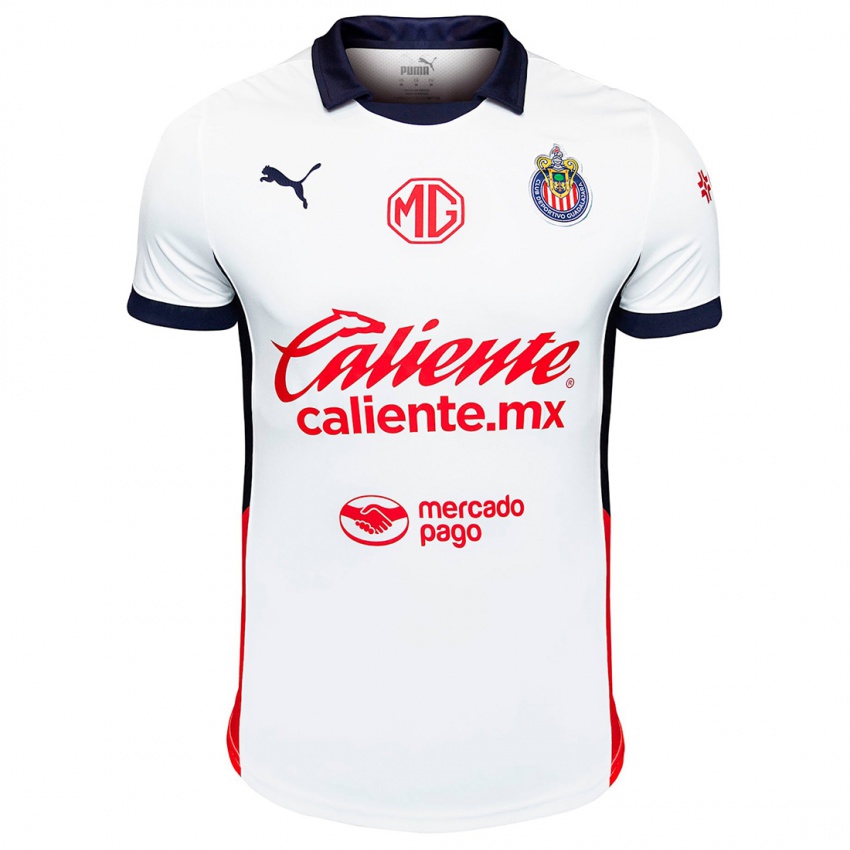 Niño Camiseta Antonio Herrera #189 Blanco Rojo Azul 2ª Equipación 2024/25 La Camisa Chile