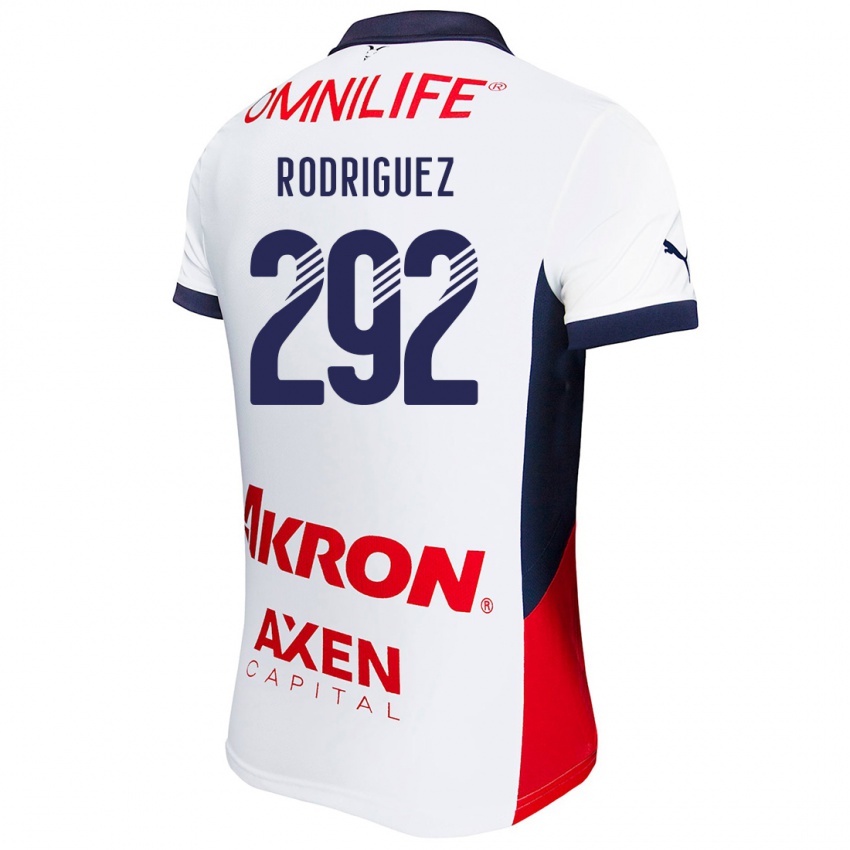 Niño Camiseta Emiliano Rodríguez #292 Blanco Rojo Azul 2ª Equipación 2024/25 La Camisa Chile