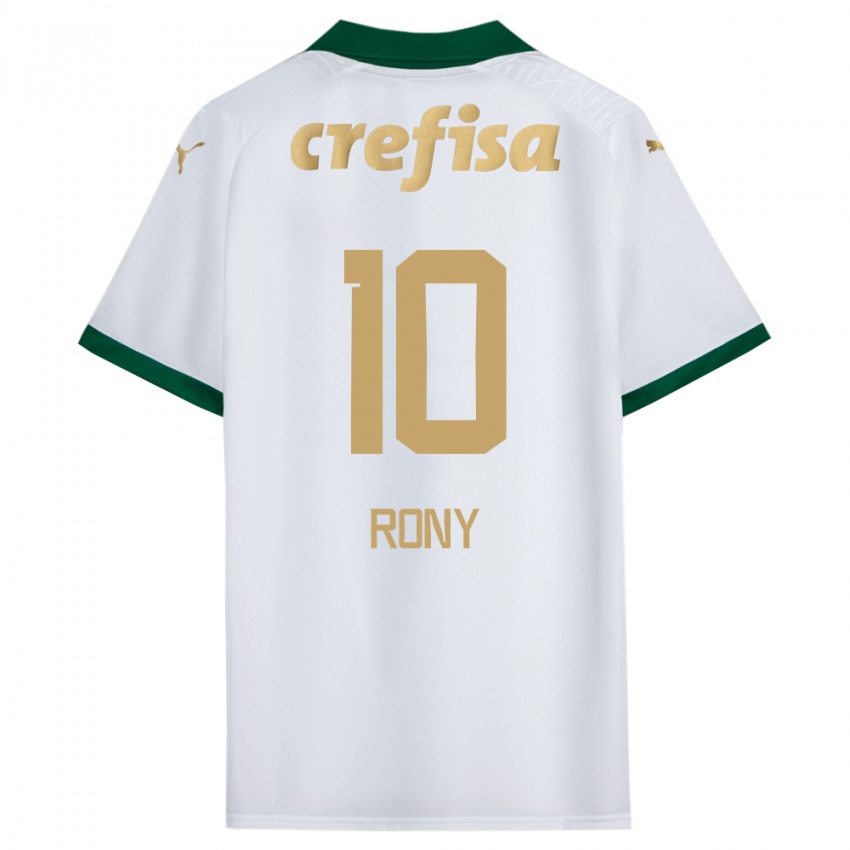 Niño Camiseta Rony #10 Blanco Verde 2ª Equipación 2024/25 La Camisa Chile