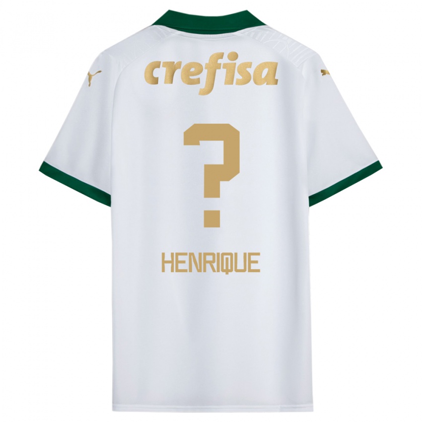 Niño Camiseta Zé Henrique #0 Blanco Verde 2ª Equipación 2024/25 La Camisa Chile