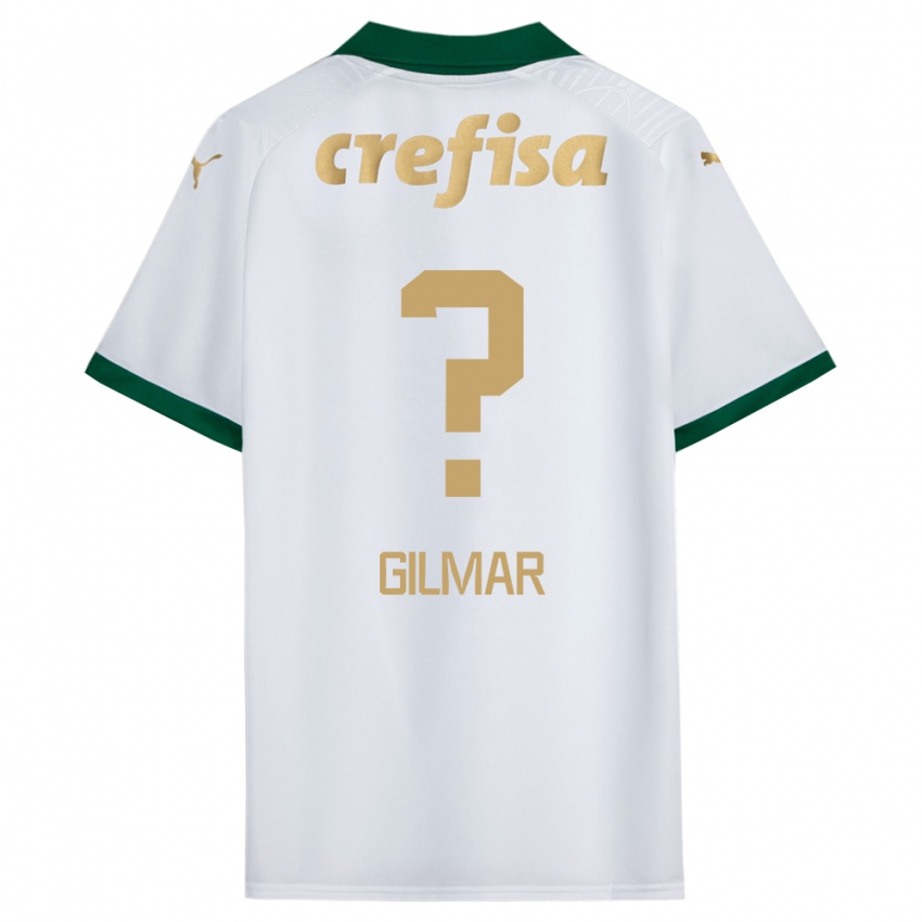 Niño Camiseta Gilmar #0 Blanco Verde 2ª Equipación 2024/25 La Camisa Chile