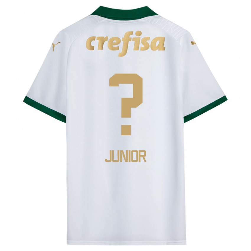 Niño Camiseta Gilberto Junior #0 Blanco Verde 2ª Equipación 2024/25 La Camisa Chile