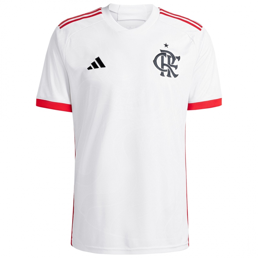 Niño Camiseta Thiago Medeiros #0 Blanco Rojo 2ª Equipación 2024/25 La Camisa Chile